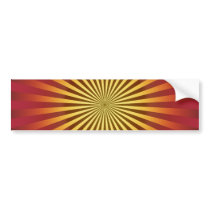 Custom Template: Gradient Radial Lines bumper stickers