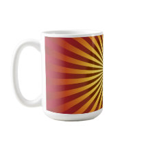 Custom Template: Gradient Radial Lines Coffee Mug