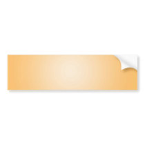 Custom Template: Gradient Radial Orange White bumper stickers