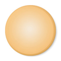 Custom Template: Gradient Radial Orange White Refrigerator Magnet