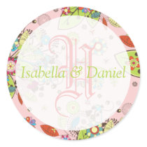 Custom Template Monogram Seal Stickers