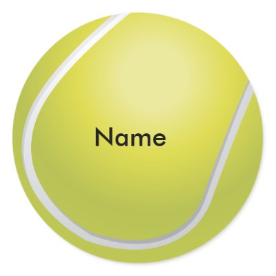 Custom Tennis Ball Stickers