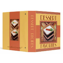 Custom Text Dessert Recipe Binder by jamiecreates1 Custom Text Dessert Recipe Binder