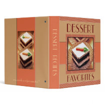 Custom Text Dessert Recipe Binder by jamiecreates1 Custom Text Dessert Recipe Binder