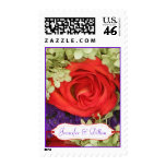 Custom Text Wedding Bridal Bouquet Postage