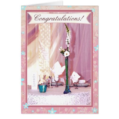 Custom text wedding congratulations card by jamiecreates