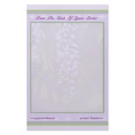 Custom Text Wisteria Mauve Stationery