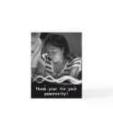 Custom Thank You Card : Vertical Photo