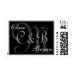 Custom Three Letter Monogram Wedding Stamp