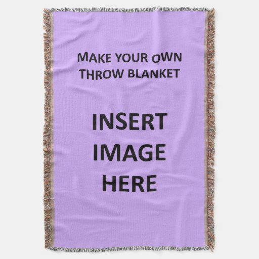 Custom Throw Blanket Template to Make Your Own Zazzle