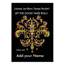 Custom Throw Card fleur de lis Business Cards