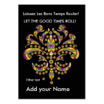 Custom Throw Card fleur de lis Business Cards