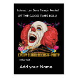Custom Throw Card the Clown Business Card Templates