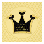 Custom Tiara Royal Affair Birthday Invitation