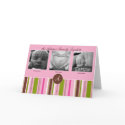Custom Triplet Birth Announcement - Pink cards by thebabystore Custom Triplet Birth Announcement - Pink cards