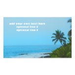 Custom Tropical Island Vacations Rectangular Sticker