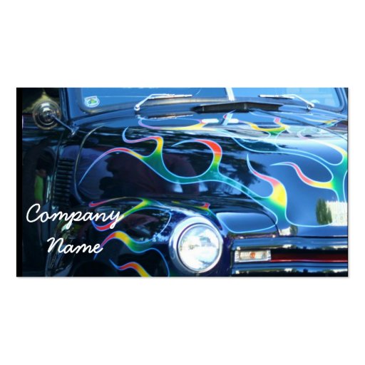 Custom truck business cards (front side)