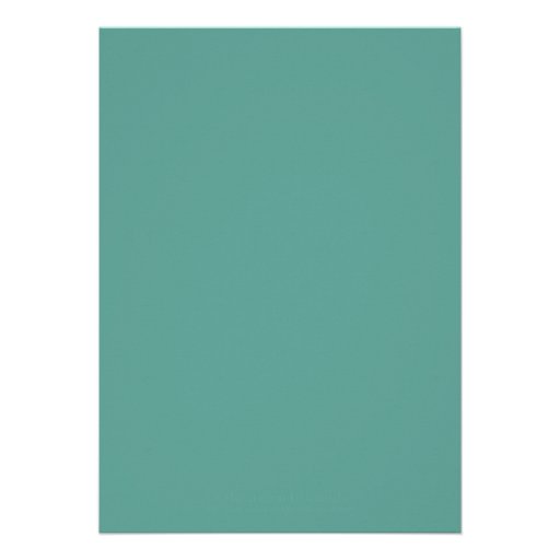 Custom Turquoise or Aqua Baby Shower Invitation