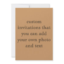 Custom Two Sided Invitation