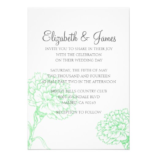 Custom Unique Modern Wedding Invitations