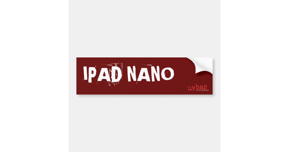 Custom Urban Dictionary bumper sticker Zazzle