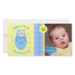 Custom Valentine's Day Baby Boy Photocard Custom Photo Card