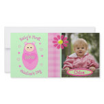 Custom Valentine's Day Baby  Girl Photocard Picture Card