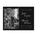 Custom Vertical Frame :Save the Date Torn Edges postcards