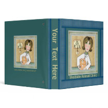 Custom Veterinarian Cat Art Appointment Binder