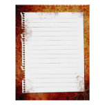 Custom Vintage Antiqued Recipe Binder Inserts Letterhead