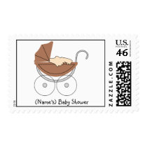 Custom Vintage Baby Buggy/Stroller Stamp by babyshowergalore Custom Vintage Baby Buggy/Stroller Stamp
