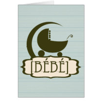 Custom Vintage Baby  Card cards