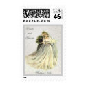 Custom Vintage Bride, Groom, Wedding Postage Stamp by lkranieri Custom Vintage Bride, Groom, Wedding Postage Stamp