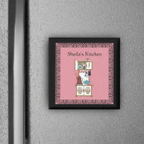 Custom Vintage Kitchen Magnet magnets