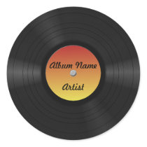 Custom Vinyl Record Stickers