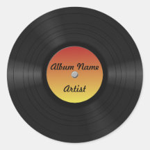 Custom Vinyl Record Stickers