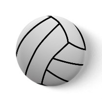 Custom VolleyBall Sports Product Pinback Buttons
