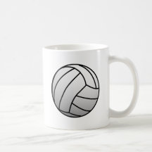 Custom VolleyBall Sports Product Coffee Mugs