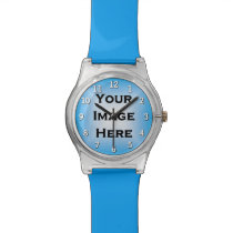 Custom Watch With White Numbers Drop Shadow at Zazzle