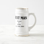 Custom Wedding Best Man Beer Stein Mug