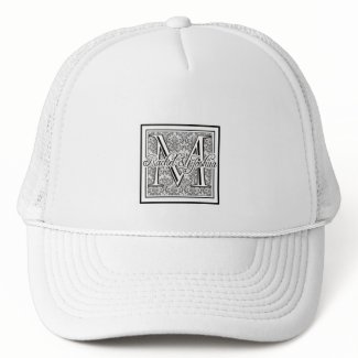 Custom Wedding Damask Logo hat