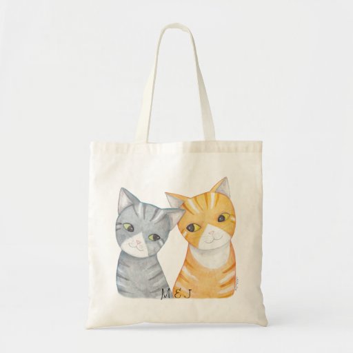 Custom Wedding Favor Gift Cat Lover Wedding Favor Tote Bag | Zazzle