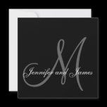 Custom Wedding Invitation Monogram Names