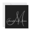 Custom Wedding Invitation Monogram Names