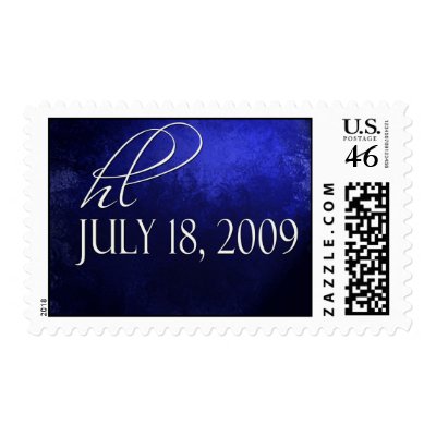 Custom wedding invitation stamp logo by perfectpostage