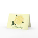 Custom Wedding Invitations Cards, Yellow card