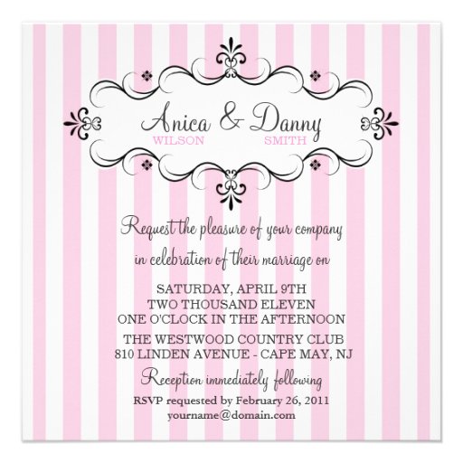 Custom Wedding Invitations - for Anica & Danny