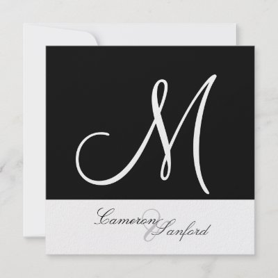 Custom Wedding Invitations Monogram by Create Your Own