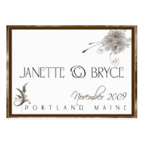 Custom Wedding Logo card business cards