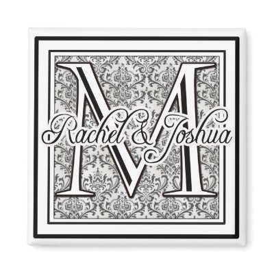 Custom Wedding Logo Magnet by perfectpostage